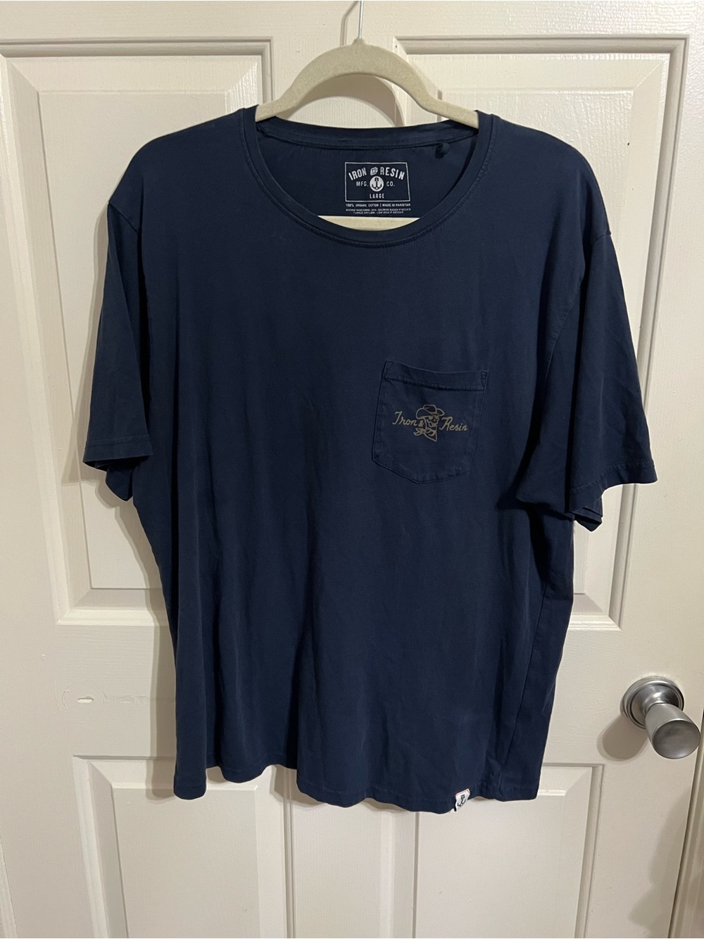Iron & Resin Navy Short-Sleeve Pocket Tee